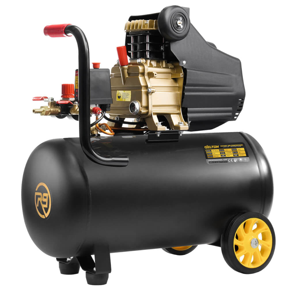ปั๊มลมโรตารี่ DELTON รุ่น DRT-50L-R 50 ลิตร 3 แรงม้า